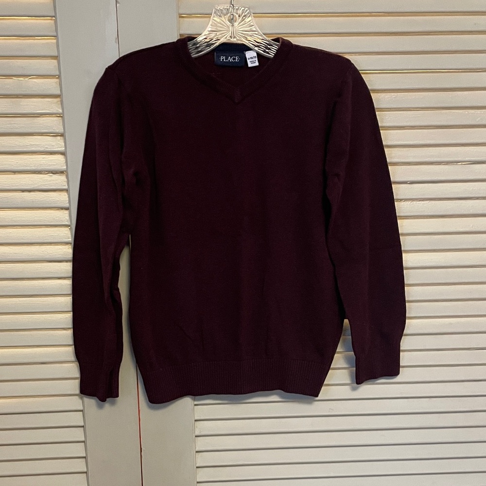 The Children's Place Boy's V-Neck Sweater - Deep Wine